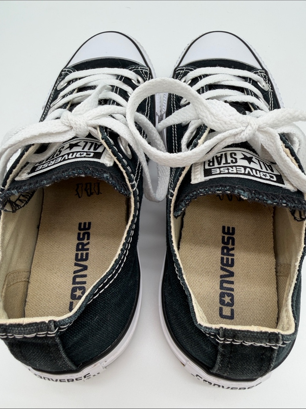 Converse Chuck Taylor All Star Black Unisex Womens Size 6 / Mens Size 4 Low Rise - Picture 12 of 16